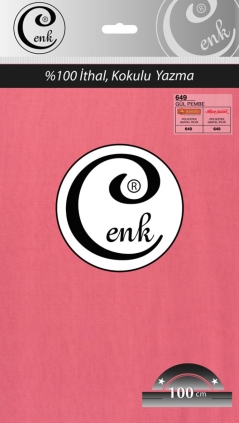 Cenk Düz Renk 100 Cm Poşetli Yazma - 0301