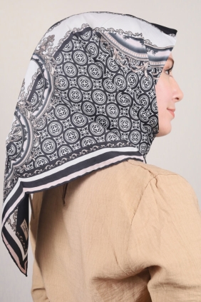 Piramit Desenli Sport Tivil Eşarp - Desen-02