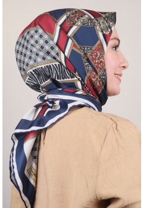 Piramit Desenli Sport Tivil Eşarp - Desen-03