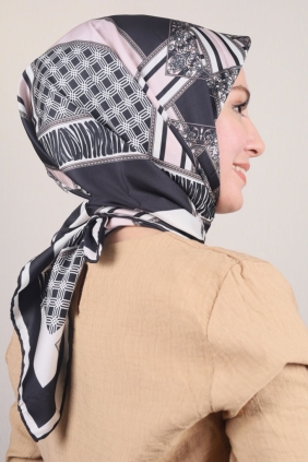 Piramit Desenli Sport Tivil Eşarp - Desen-03