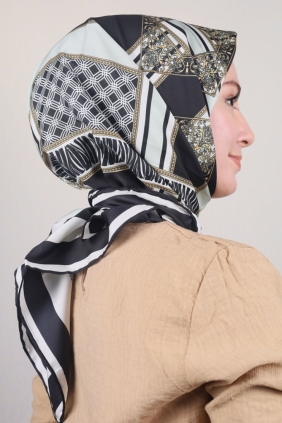 Piramit Desenli Sport Tivil Eşarp - Desen-03