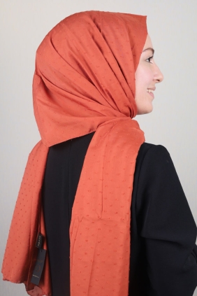 Poloist Düz Renk Şifon Pıtpıt Şal - Desen-01