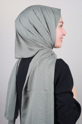 Poloist Düz Renk Şifon Pıtpıt Şal - Desen-01