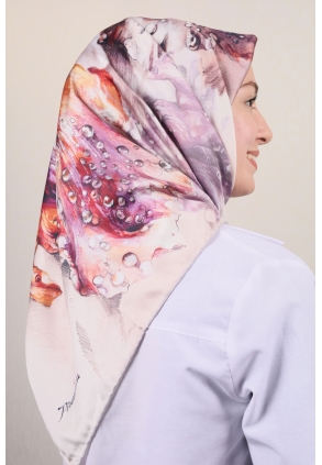 Piramit Luxer Desenli Rayon Eşarp - Desen-01