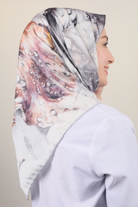 Piramit Luxer Desenli Rayon Eşarp - Desen-01