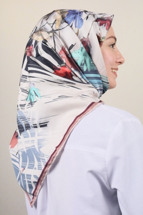 Piramit Luxer Desenli Rayon Eşarp - Desen-02