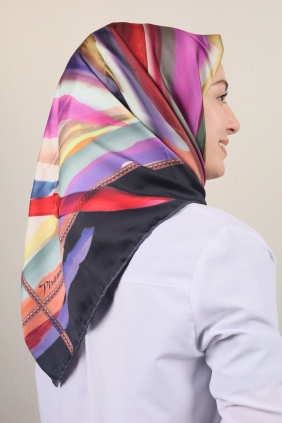 Piramit Luxer Desenli Rayon Eşarp - Desen-03