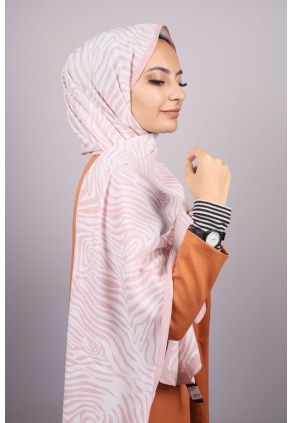 Moda Kaşmir Pembe Serisi Medine İpeği Şal