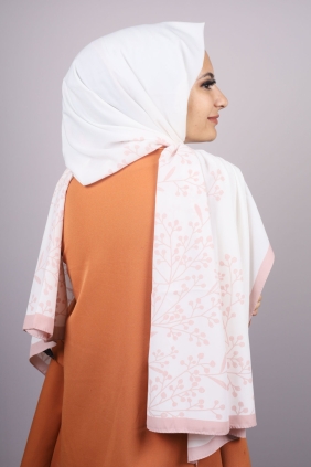 Moda Kaşmir Pembe Serisi Medine İpeği Şal