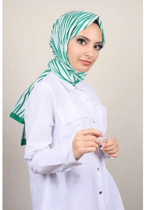 Moda Kaşmir Yeşil Serisi Medine İpeği Şal