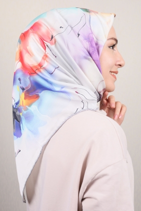 Piramit Luxer Desenli Rayon Eşarp - Desen-05