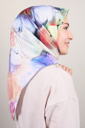Piramit Luxer Desenli Rayon Eşarp - Desen-05