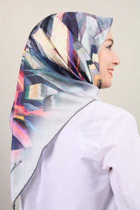 Piramit Luxer Desenli Rayon Eşarp - Desen-07