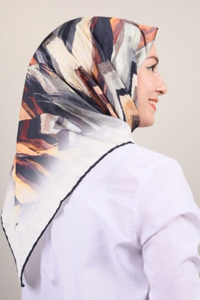 Piramit Luxer Desenli Rayon Eşarp - Desen-07