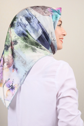 Piramit Luxer Desenli Rayon Eşarp - Desen-08