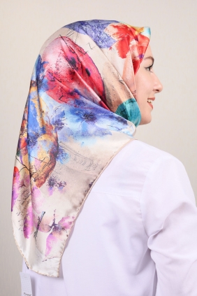 Piramit Luxer Desenli Rayon Eşarp - Desen-08