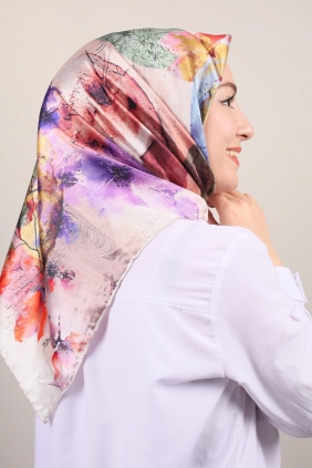 Piramit Luxer Desenli Rayon Eşarp - Desen-08
