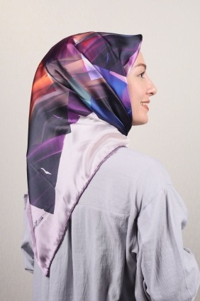 Piramit Luxer Desenli Rayon Eşarp - Desen-11