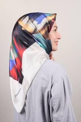 Piramit Luxer Desenli Rayon Eşarp - Desen-11