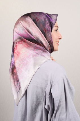 Piramit Luxer Desenli Rayon Eşarp - Desen-12