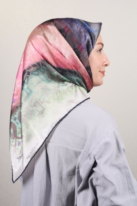 Piramit Luxer Desenli Rayon Eşarp - Desen-12