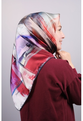Piramit Luxer Desenli Rayon Eşarp - Desen-13