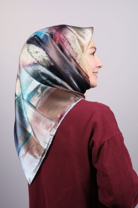 Piramit Luxer Desenli Rayon Eşarp - Desen-13