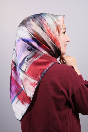 Piramit Luxer Desenli Rayon Eşarp - Desen-13