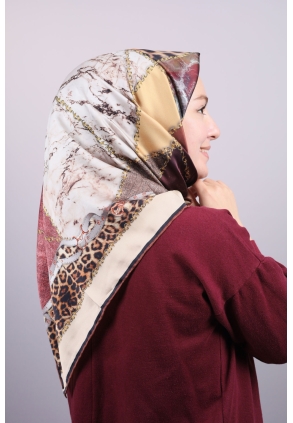 Piramit Luxer Desenli Rayon Eşarp - Desen-14
