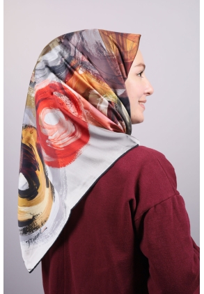 Piramit Luxer Desenli Rayon Eşarp - Desen-15