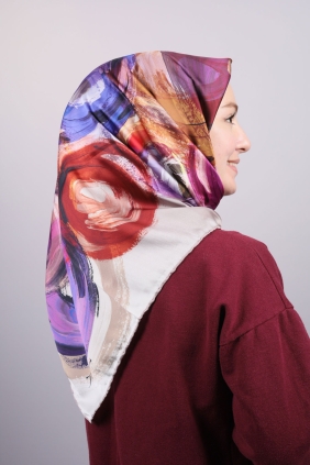 Piramit Luxer Desenli Rayon Eşarp - Desen-15