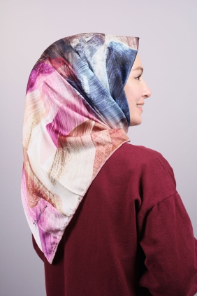 Piramit Luxer Desenli Rayon Eşarp - Desen-16