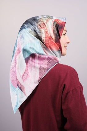 Piramit Luxer Desenli Rayon Eşarp - Desen-16