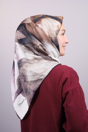 Piramit Luxer Desenli Rayon Eşarp - Desen-16