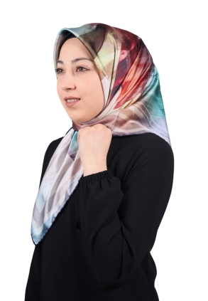 Piramit Luxer Desenli Rayon Eşarp - Desen-19
