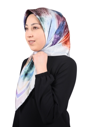 Piramit Luxer Desenli Rayon Eşarp - Desen-22