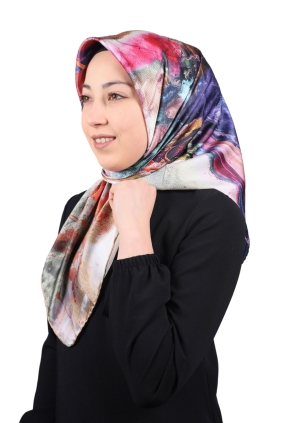 Piramit Luxer Desenli Rayon Eşarp - Desen-24