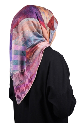 Scarfella Desenli Sport Tivil Eşarp - Desen-04