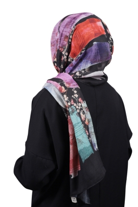 Shantuq Dijital Pamuk Şal - Desen-01