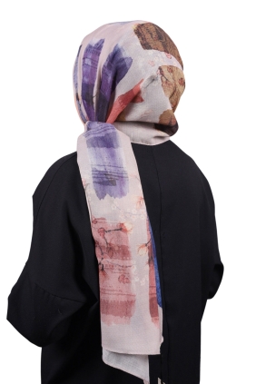 Shantuq Dijital Pamuk Şal - Desen-01