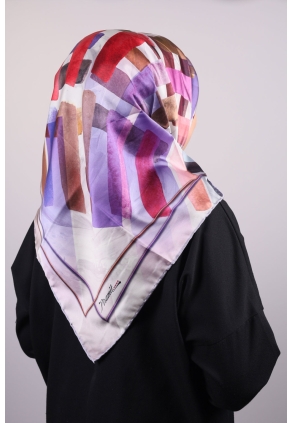 Piramit Luxer Desenli Rayon Eşarp - Desen-30