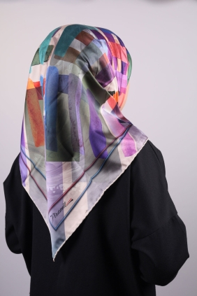 Piramit Luxer Desenli Rayon Eşarp - Desen-30