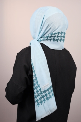 Poloist Desenli Pamuk Şal - Desen-49