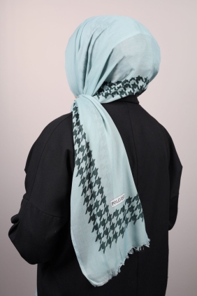 Poloist Desenli Pamuk Şal - Desen-49