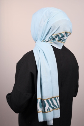 Poloist Desenli Pamuk Şal - Desen-50