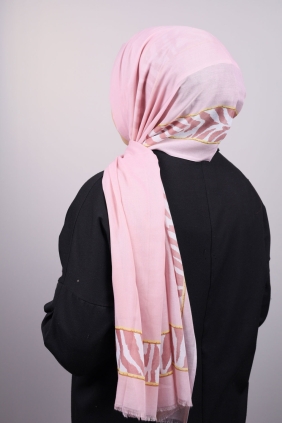 Poloist Desenli Pamuk Şal - Desen-50