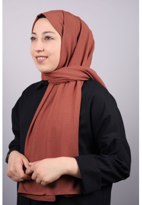 Piramit Düz Renk Pamuk Kraş Şal - Desen-01