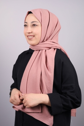 Piramit Düz Renk Pamuk Kraş Şal - Desen-01