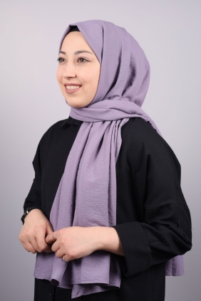 Piramit Düz Renk Pamuk Kraş Şal - Desen-01