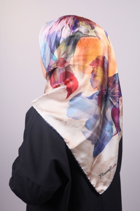 Piramit Luxer Desenli Rayon Eşarp - Desen-31